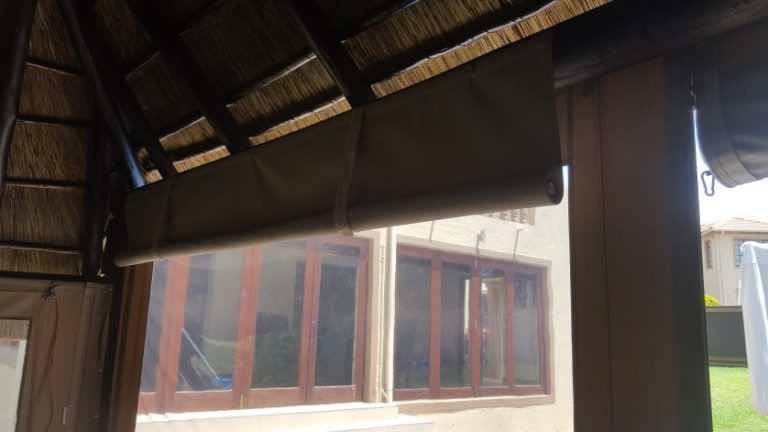 Lapa blinds - curtain over window - Matrix Outdoor Blinds